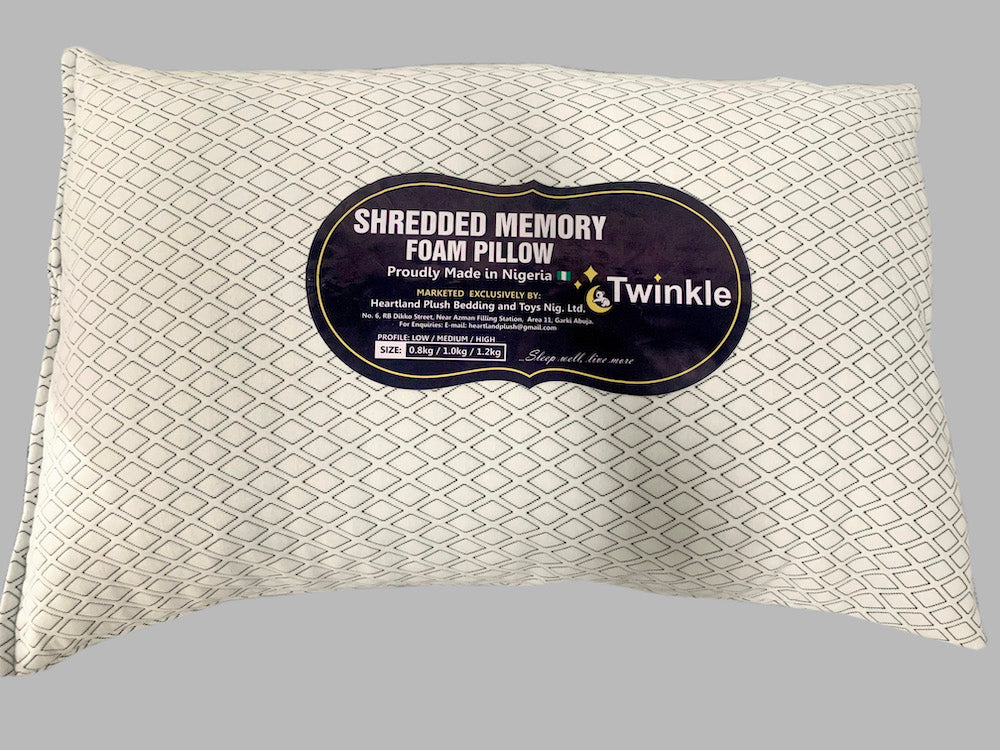 100% Shredded Memory Foam Pillow